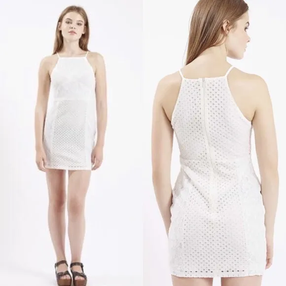 Topshop white lace bodycon dress - Image 6