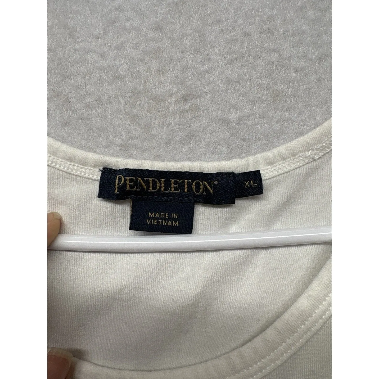 PENDLETON Women’s White Organic Cotton Lenzing Modal Tank Top Size XL - Image 2