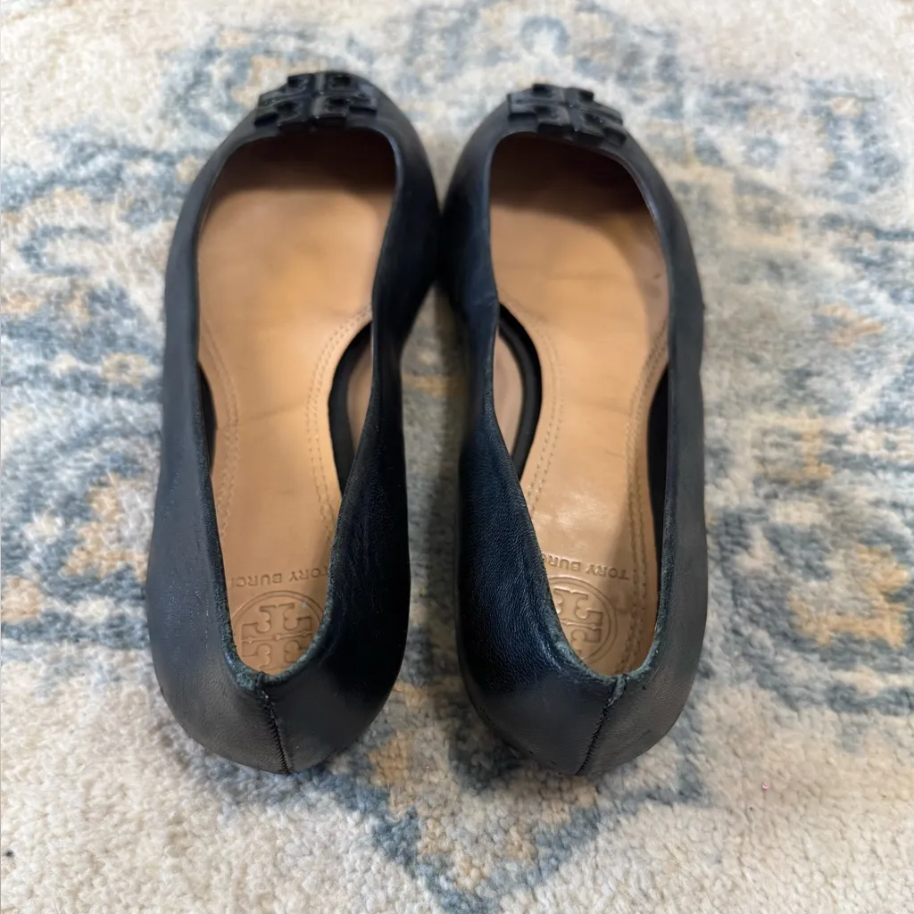 Tory Burch Black Leather Women's Shoes Size 7 - Image 6