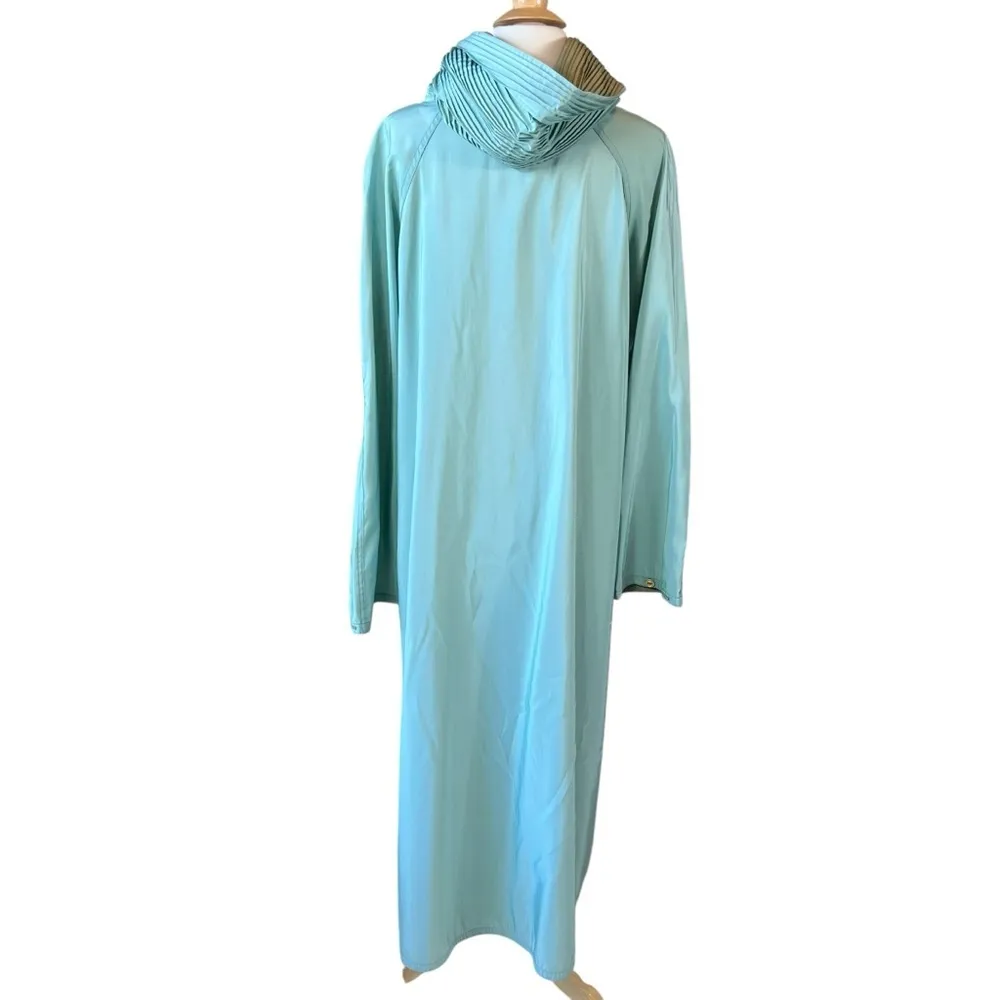 Mycra Pac Now Donatella Green/Blue Reversible Hooded Rain Coat Green Size M - Image 14