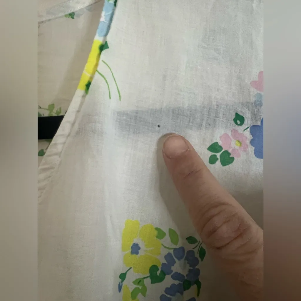 Beaufort Bonnet Co. Floral Cotton‎ Tunic OS White Pastel Caftan Cover - Image 6