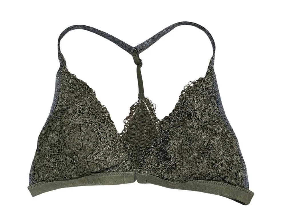 Victoria’s Secret Body by Victoria Lace Overlay Racerback Wireless Bra Sz Small - Image 2