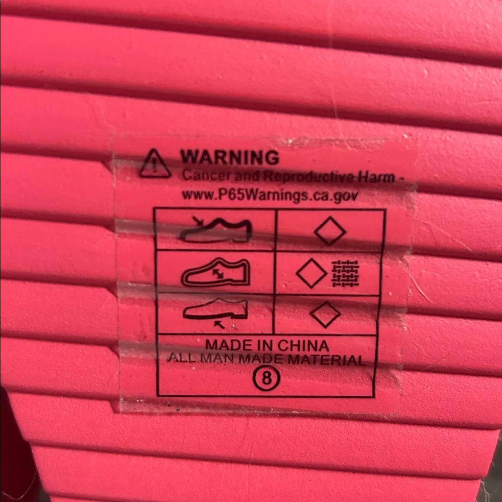 Alexis Bendel Pink Platform Sandals Size 8 - Image 6