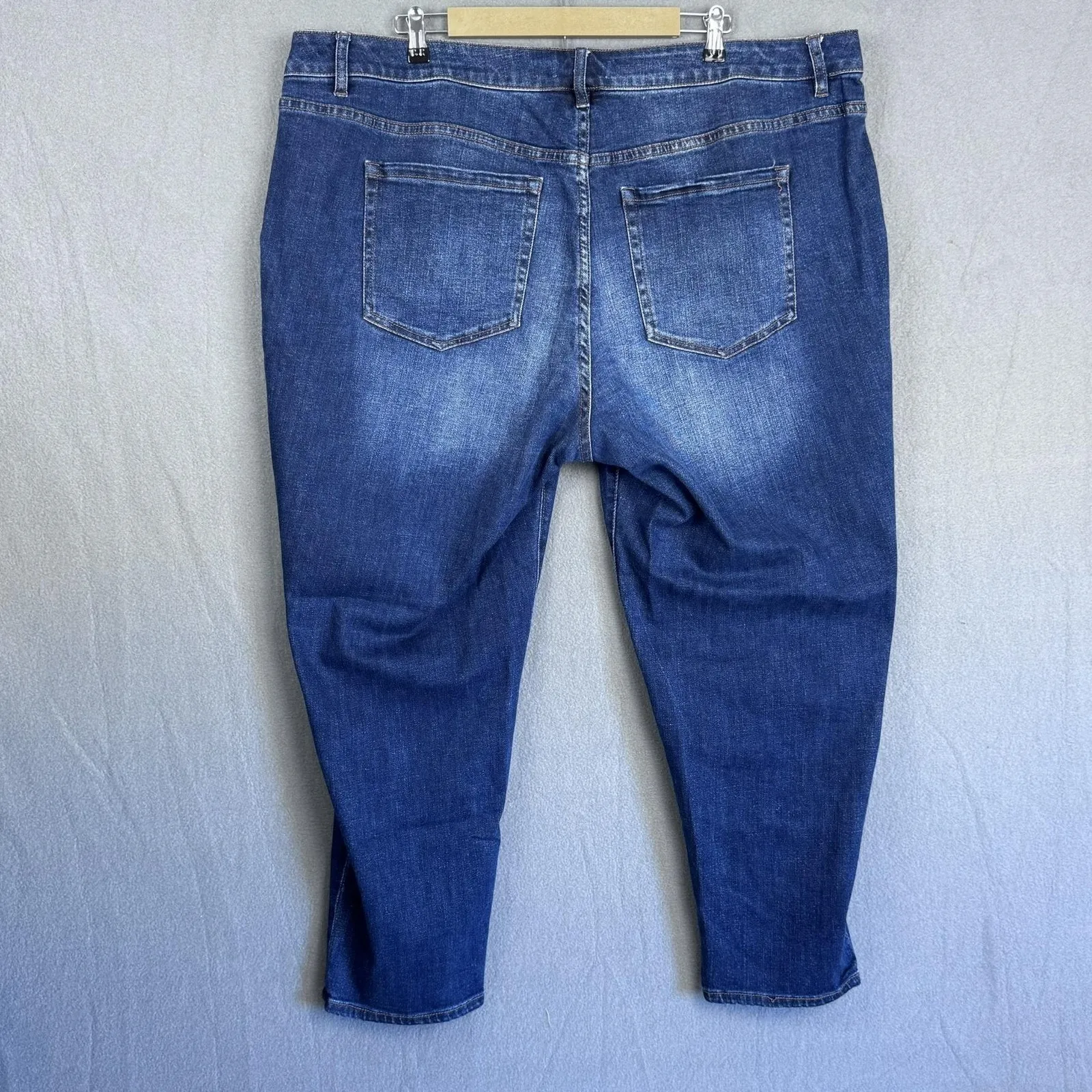 Lane Bryant Jeans Womens 22 Blue Low-Rise Boyfriend Flex Magic Waistband Stretch - Image 2