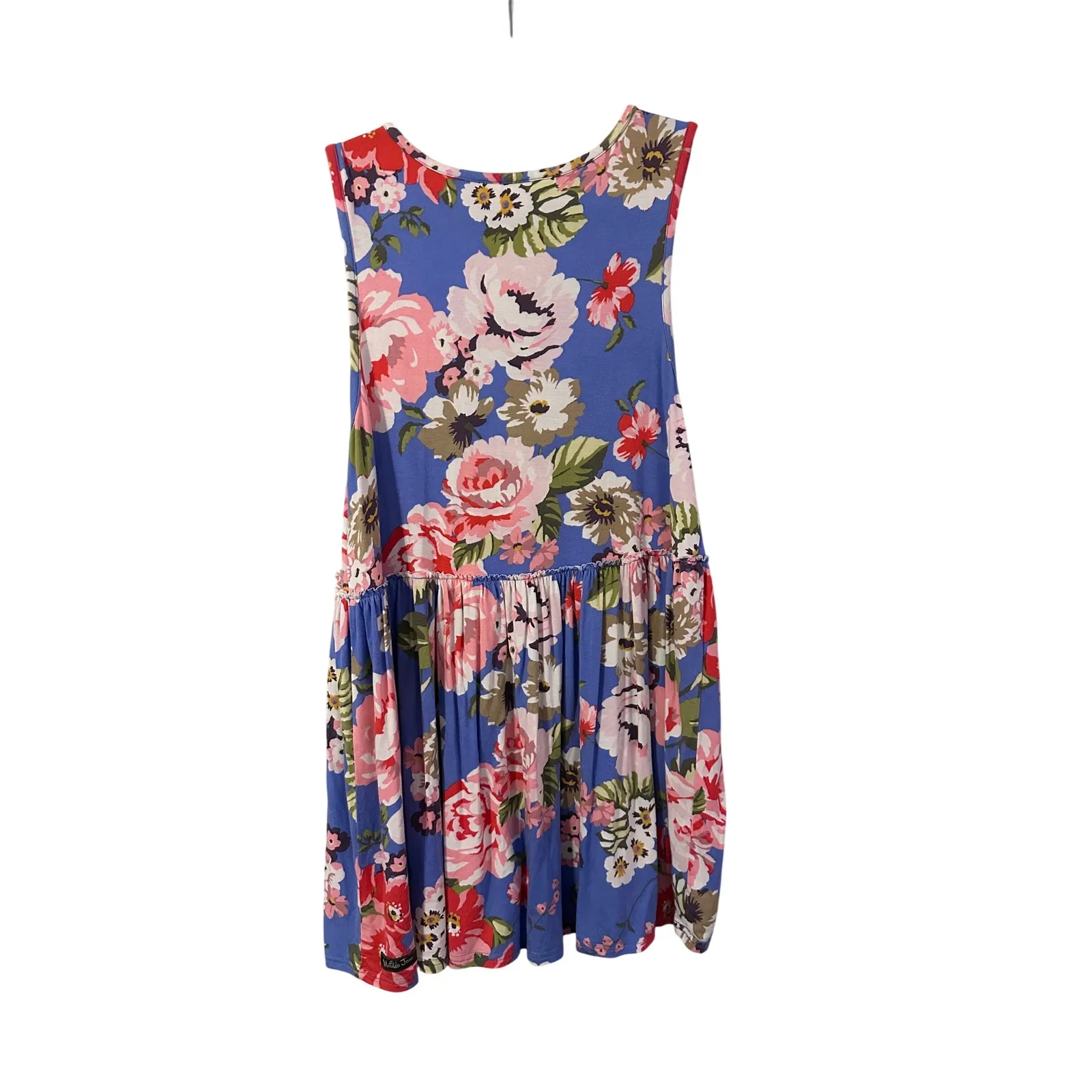 Matilda Jane‎ Blue Floral V Neck Adventure Begins As a Rose Tunic Babydoll - Image 2