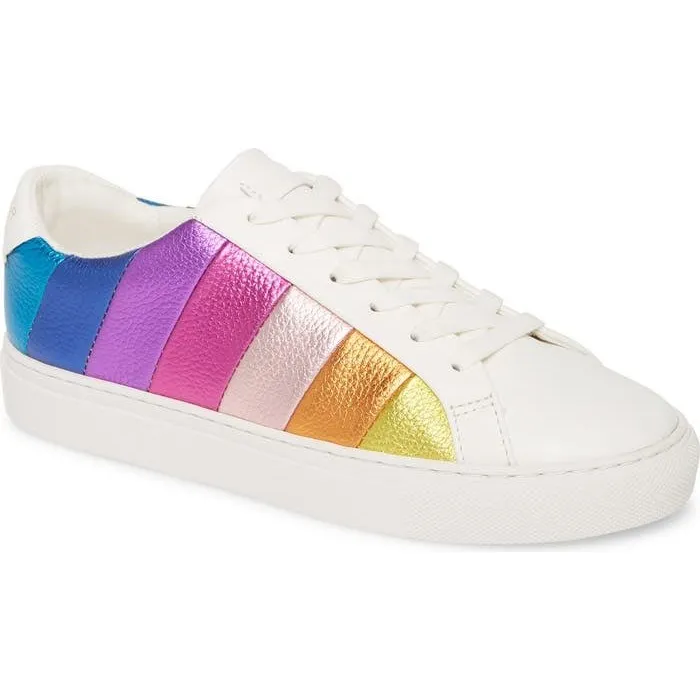 Kurt Geiger London Rainbow Sneakers White Leather Low Top Women Size 7.5 nobox‼️ - Image 2