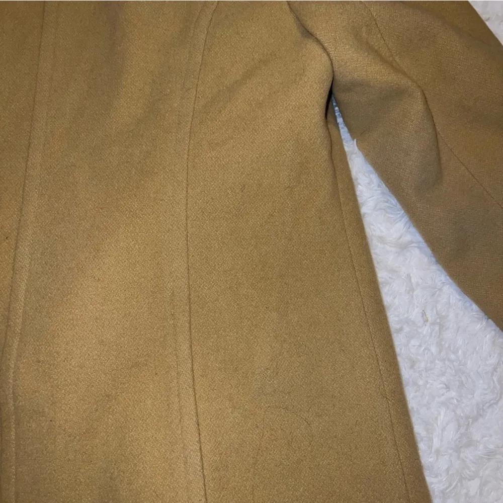 Fleet Street Wool Tan Button Up Jacket Size 12 Petite with Button detailing - Image 7