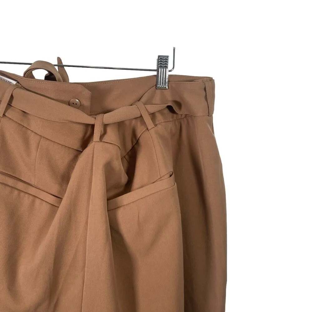 Lane Bryant Perfect Drape Shorts Paperbag Tie Waist Mid Rise Khaki NWT Womens 24 - Image 5