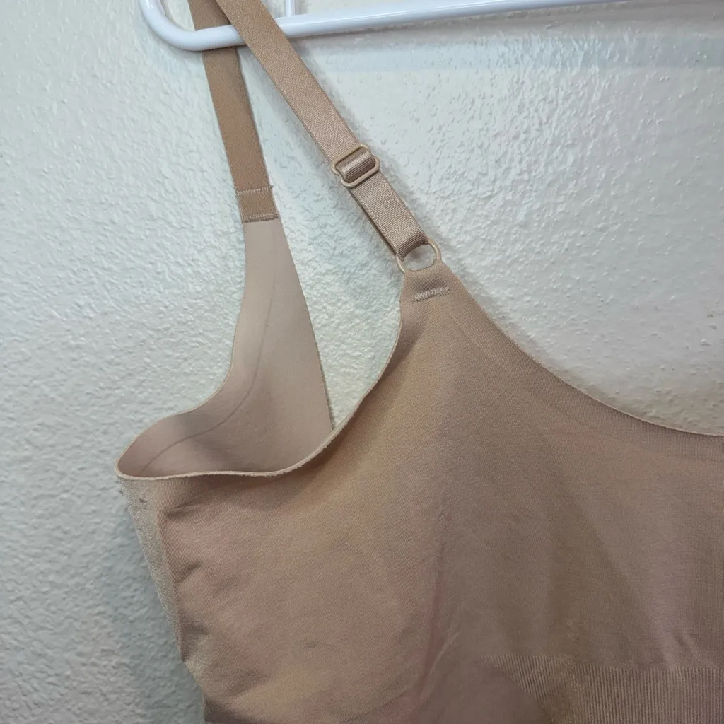 Spanx  Sculpt Women's Bodysuit OnCore Open-Bust‎ Mid-Thigh Soft Nude Size 3X - Image 12