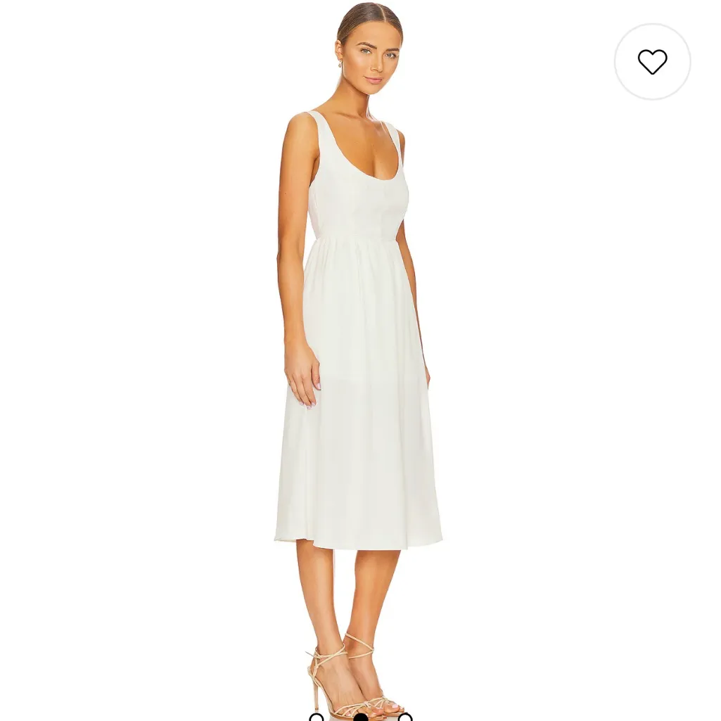 WeWoreWhat Corset Midi Dress in Whisper White - Image 2