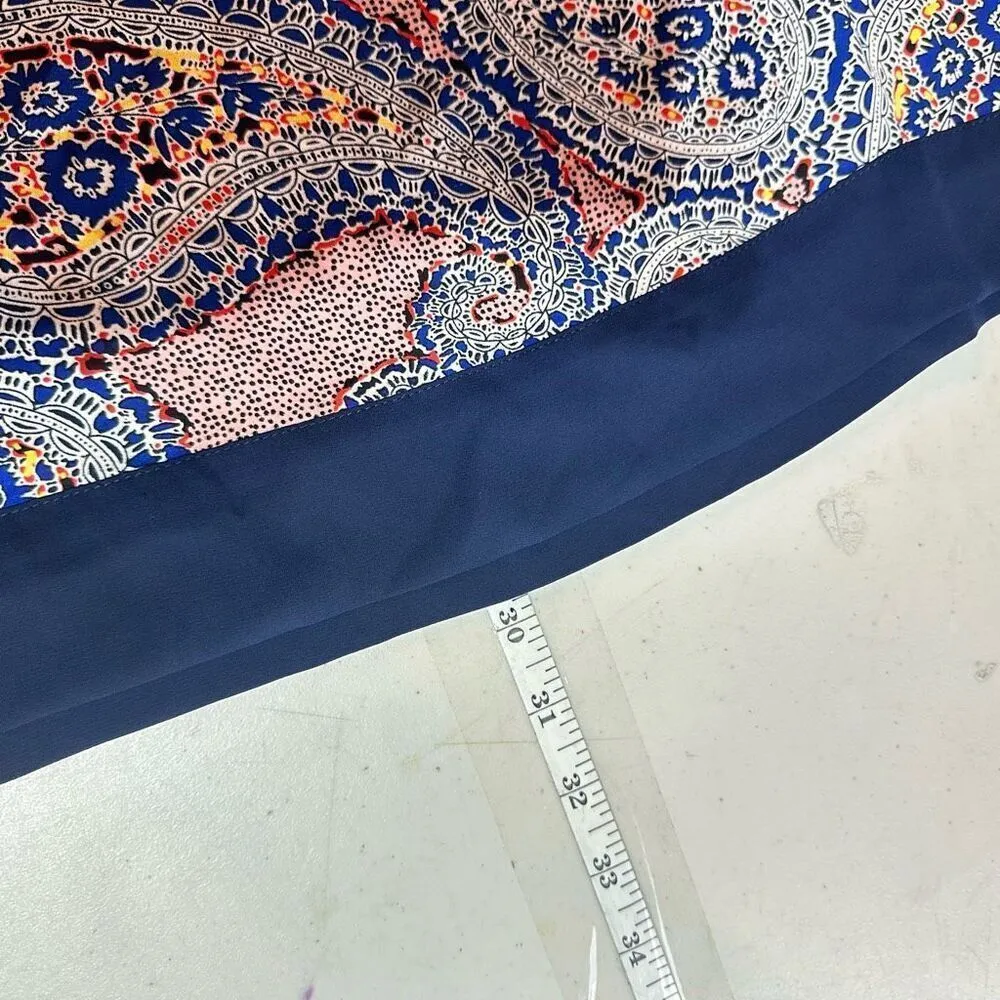 J. Crew Women's Colorblock Paisley Tunic Top‎ Swim Cover - Image 11