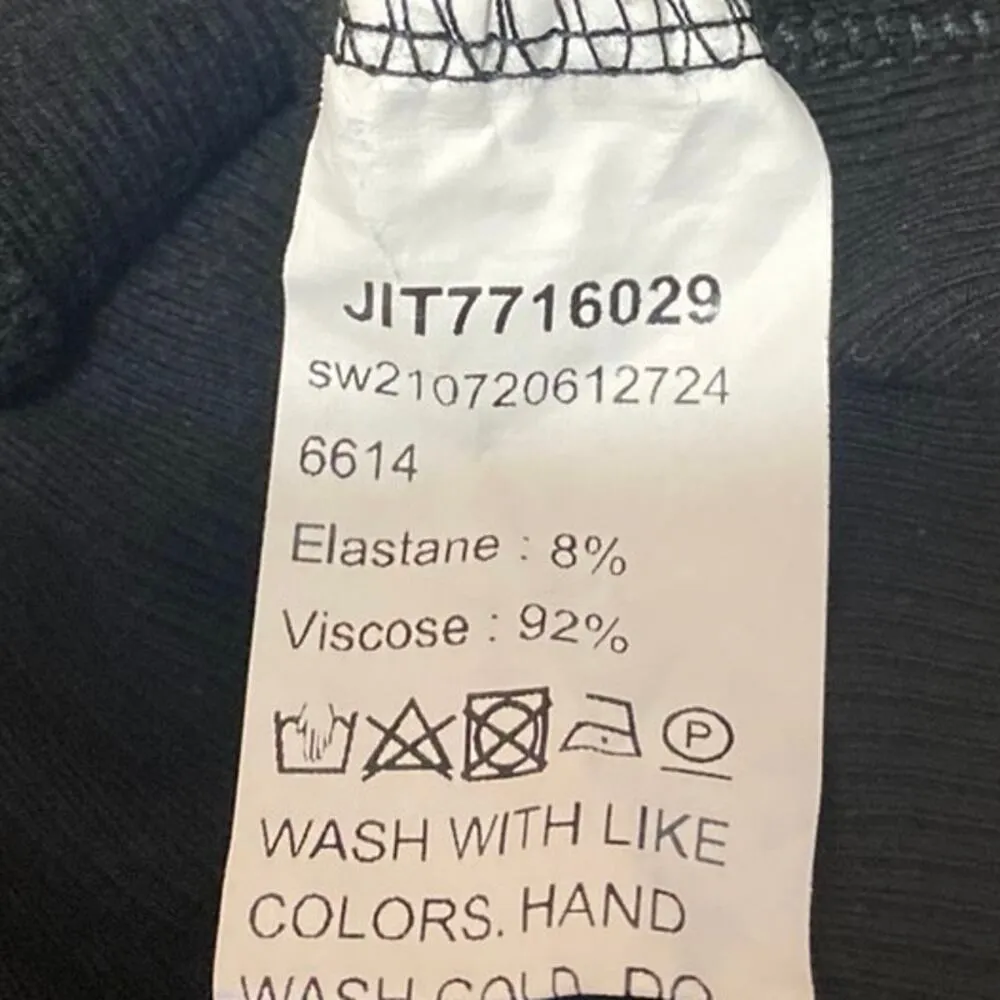 Shein Women's Black Butterfly Chain Front Rib Knit Cutout Long Sleeve Crop Top 2 - Image 5