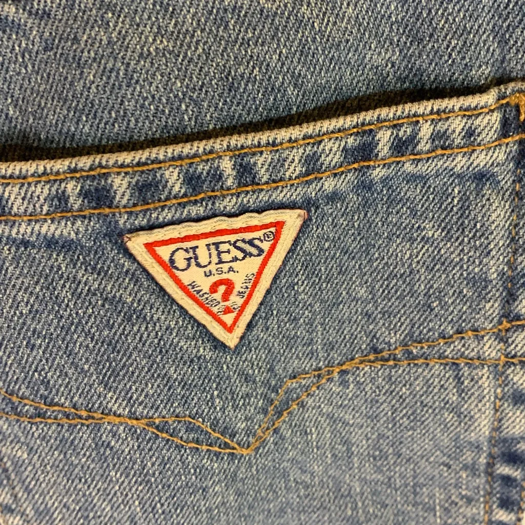 Vintage Guess Denim Shorts Size 32 - Image 4