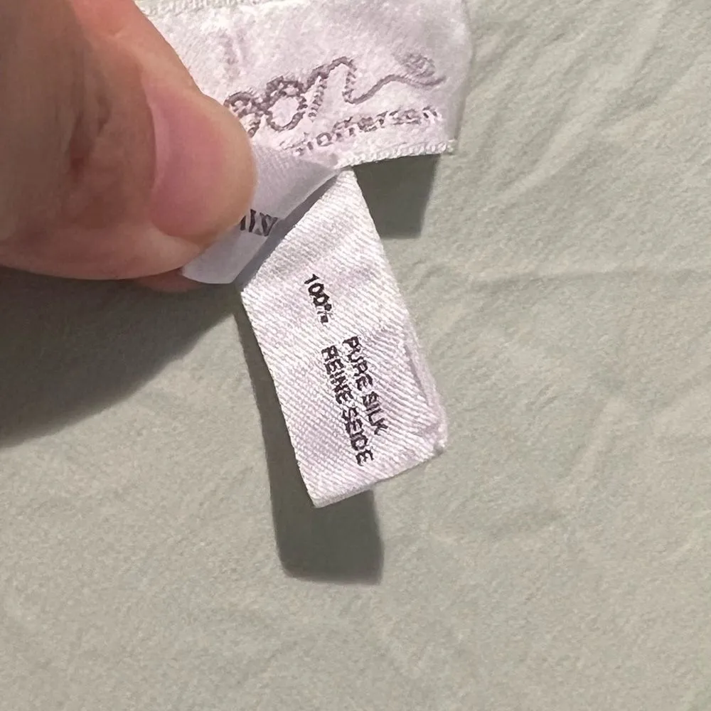 Vintage Pure Silk Nightgown Large White - Image 5