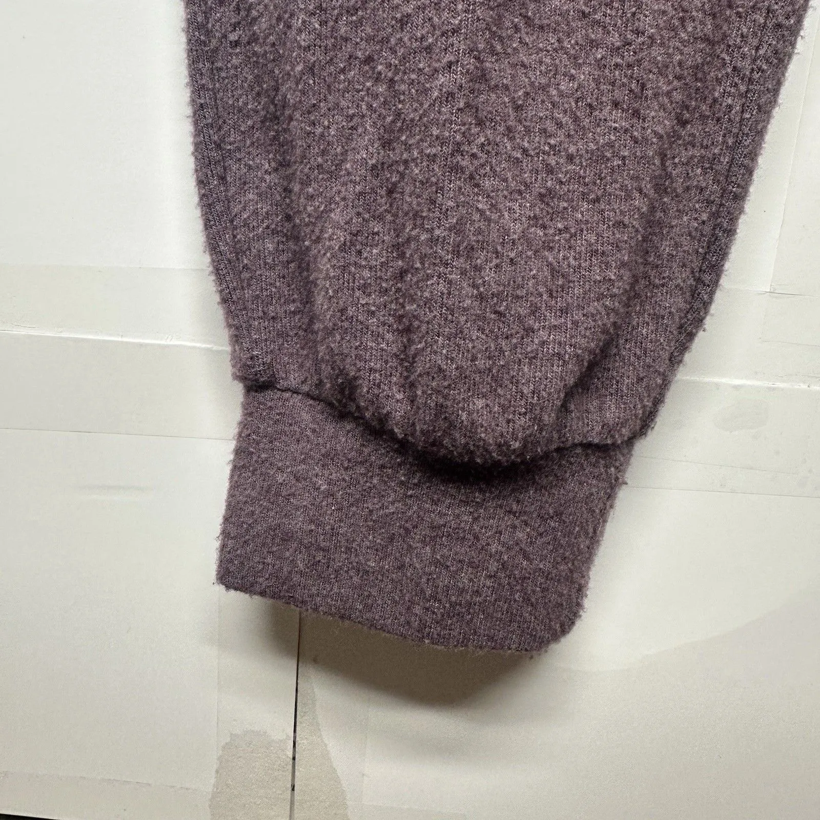 Express Women’s XS Purple Tie Waist Jumpsuit 3/4 Sleeve Elastic Ankle - Image 9