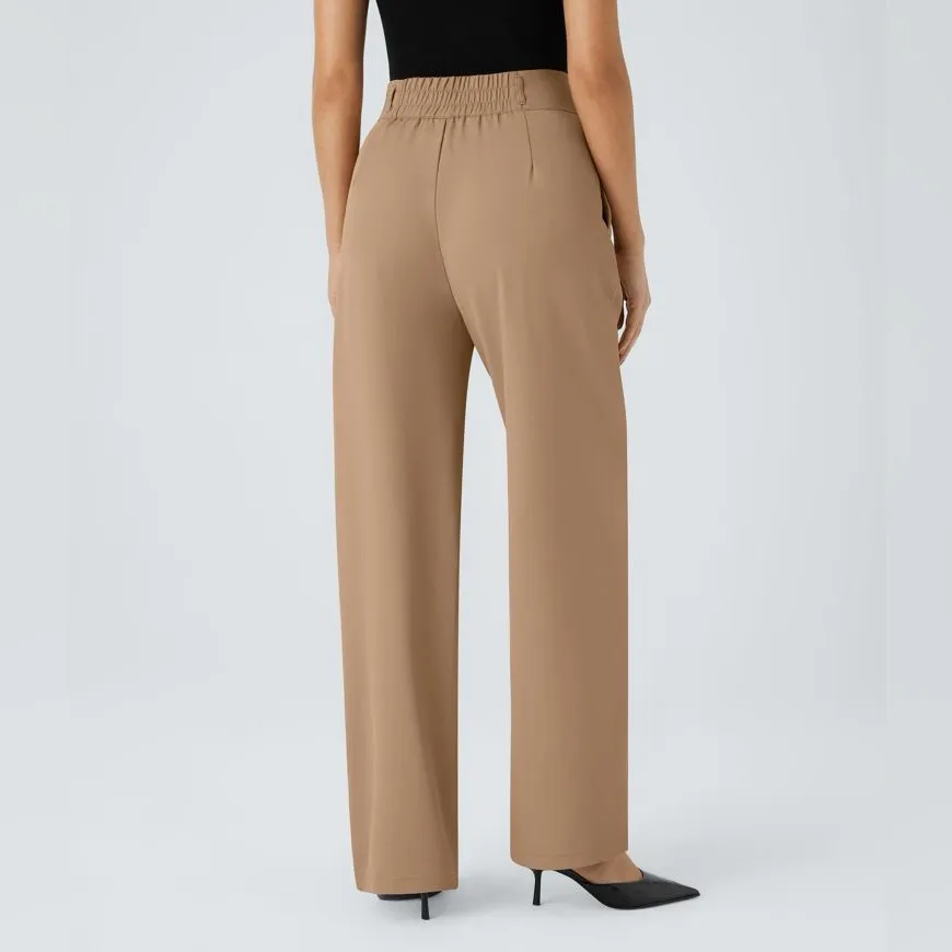 Halara NWOT Flex™ High Waisted Zipper Pocket Shirred Straight Leg Work Pant - M - Image 2
