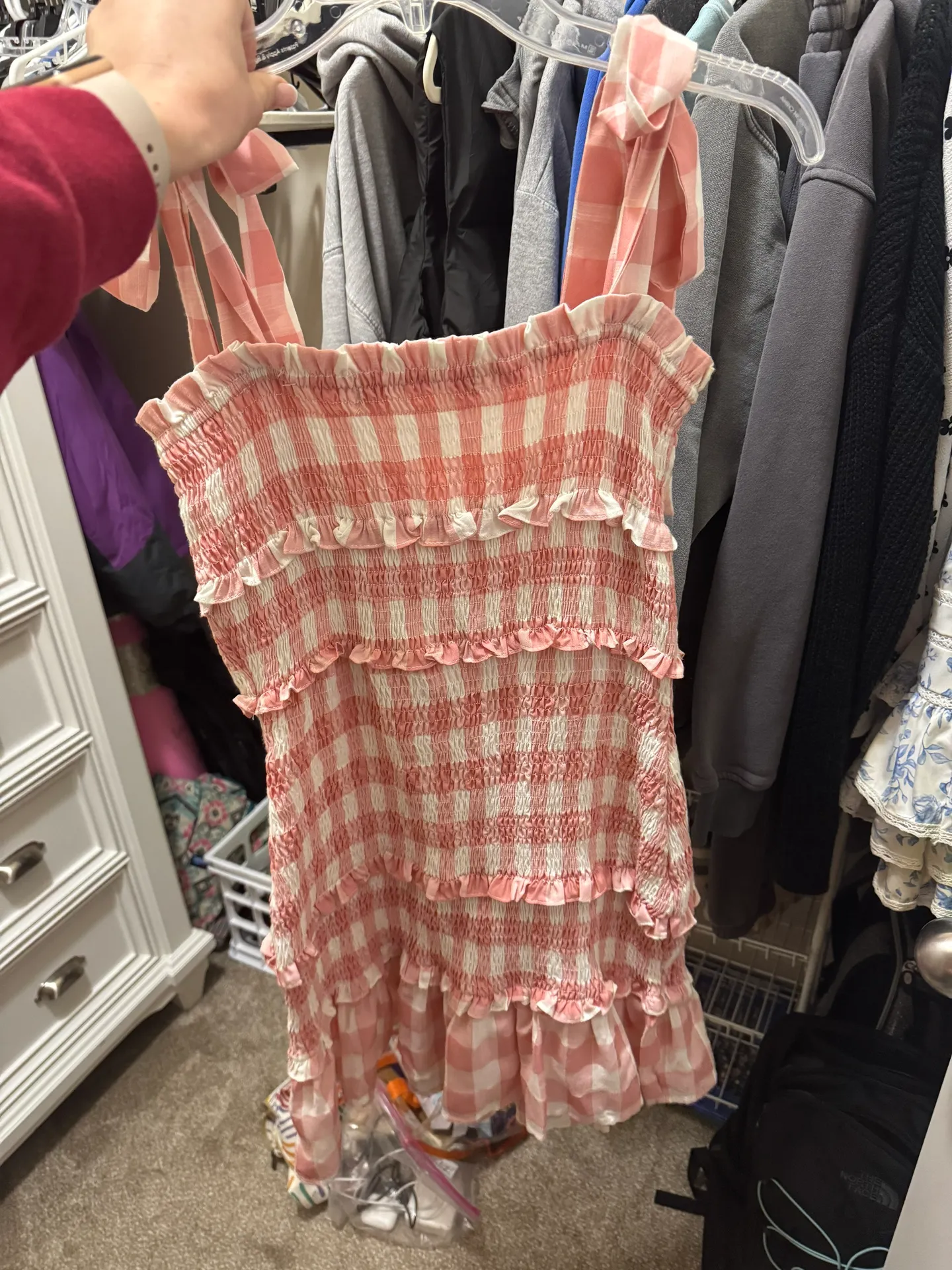 Pink and White Dress - Image 2