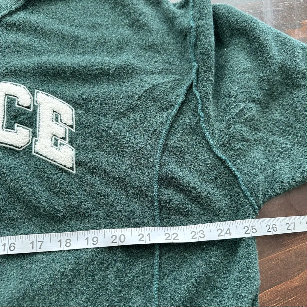 Aerie The Chill Cozy Terry Cloth NIlICE Oversized Slouchy Sweatshirt Green S - Image 10
