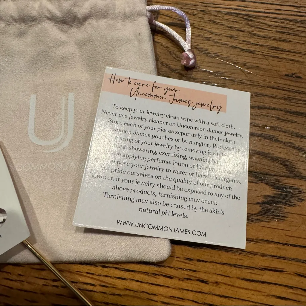 NWT UNCOMMON JAMES Chemistry Gold Triangle Earrings - Image 3