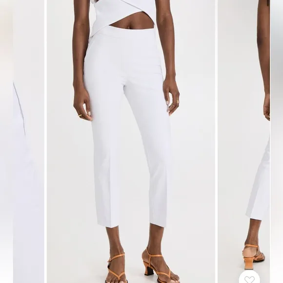 SPANX White‎ On the Go Ankle Slim Straight Pants Size Small Petite - Image 2