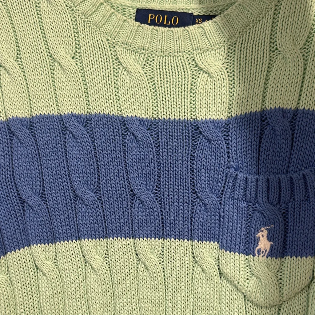 Ralph Lauren  Mint Green Knit Sweater - Image 4