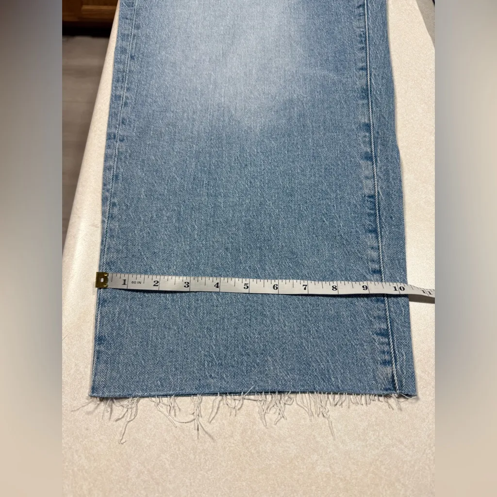 Madewell Women's The Curvy Perfect Vintave Wide-Leg Crop Jeans Light Wash 31P - Image 13