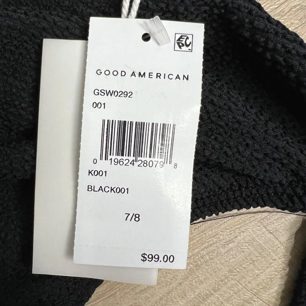 Good Americian One Piece Plus 7/8 4XL 5XL Always Fits Monokini Cut Out Black NWT - Image 11