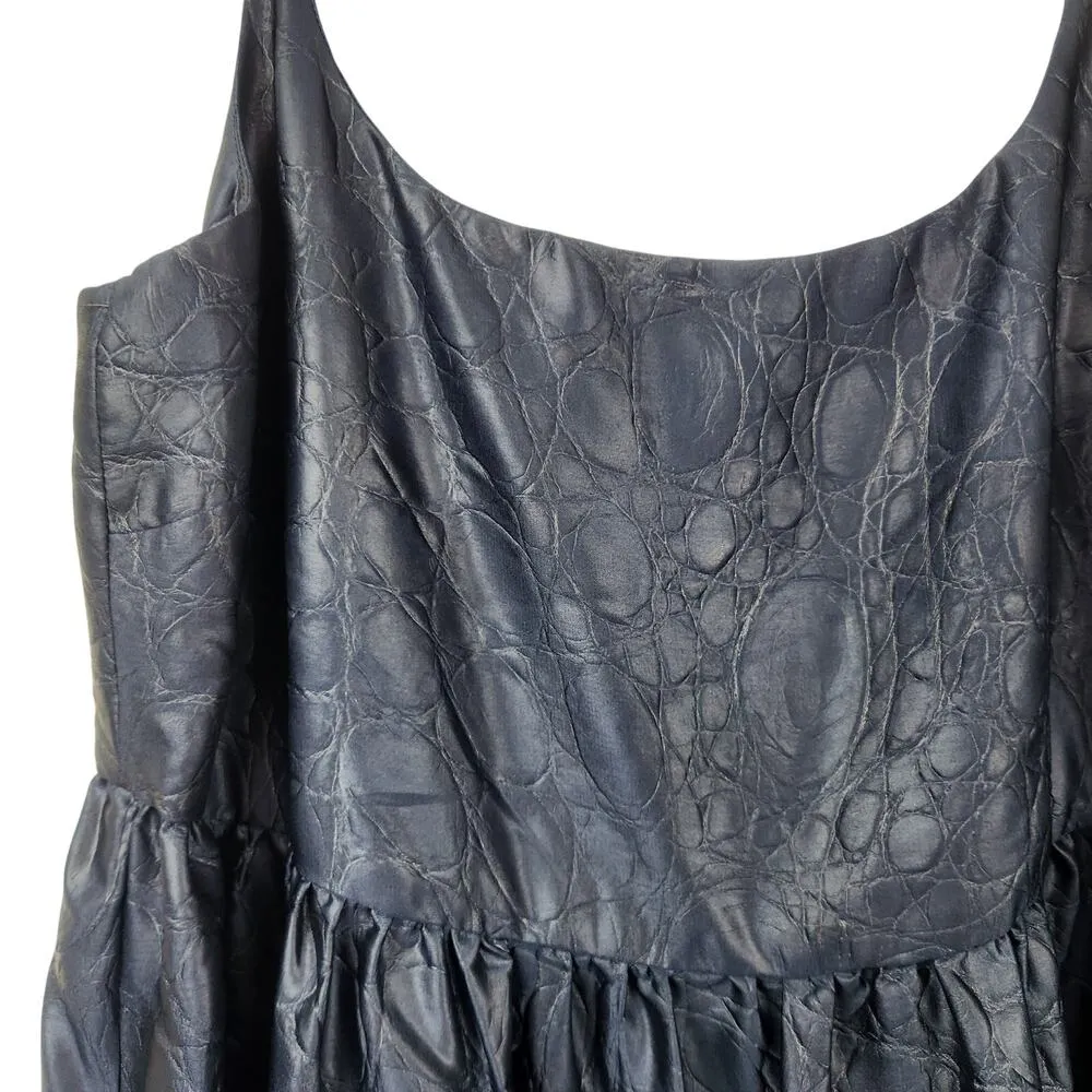 Sies Marjan Brianna Satin Maxi Dress Sleeveless Dark Navy Size Small NWT Pockets - Image 3