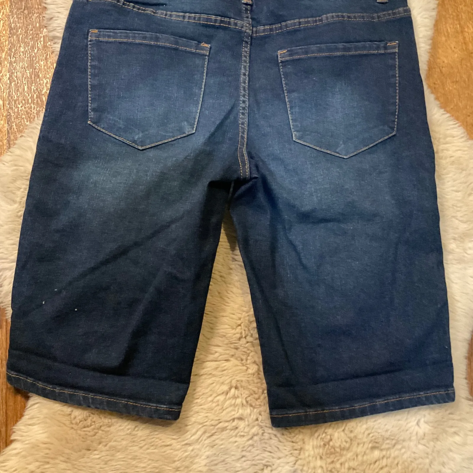 Tahari MIA Bermuda Shorts Size 8 29 Dark Wash Mid Rise Womens - Image 8