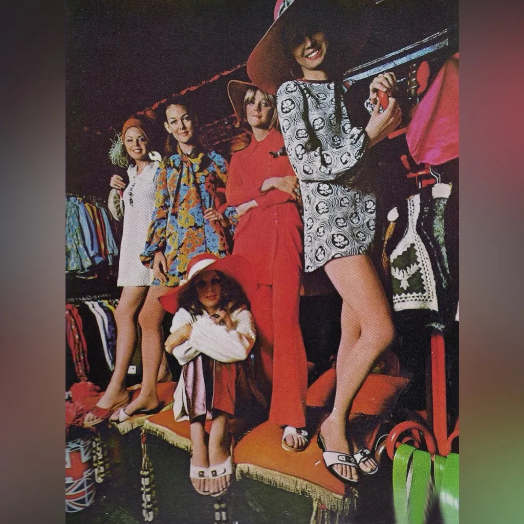 Vintage 1960s Dr. Scholl’s Red Leather Wooden Platform Exercise Sandals, Size 7 - Image 7