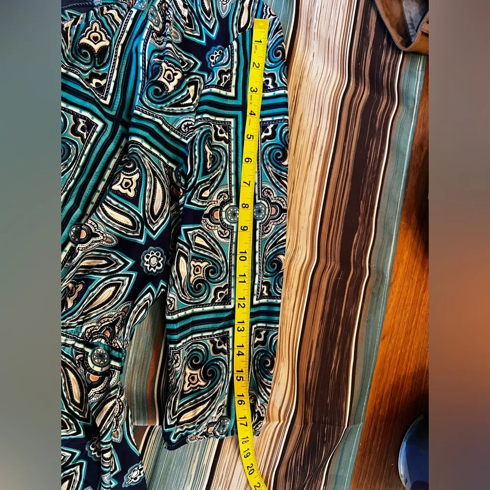 Charlotte Russe 3/4  Sleeve Paisley Print Dress Size Medium - Image 8