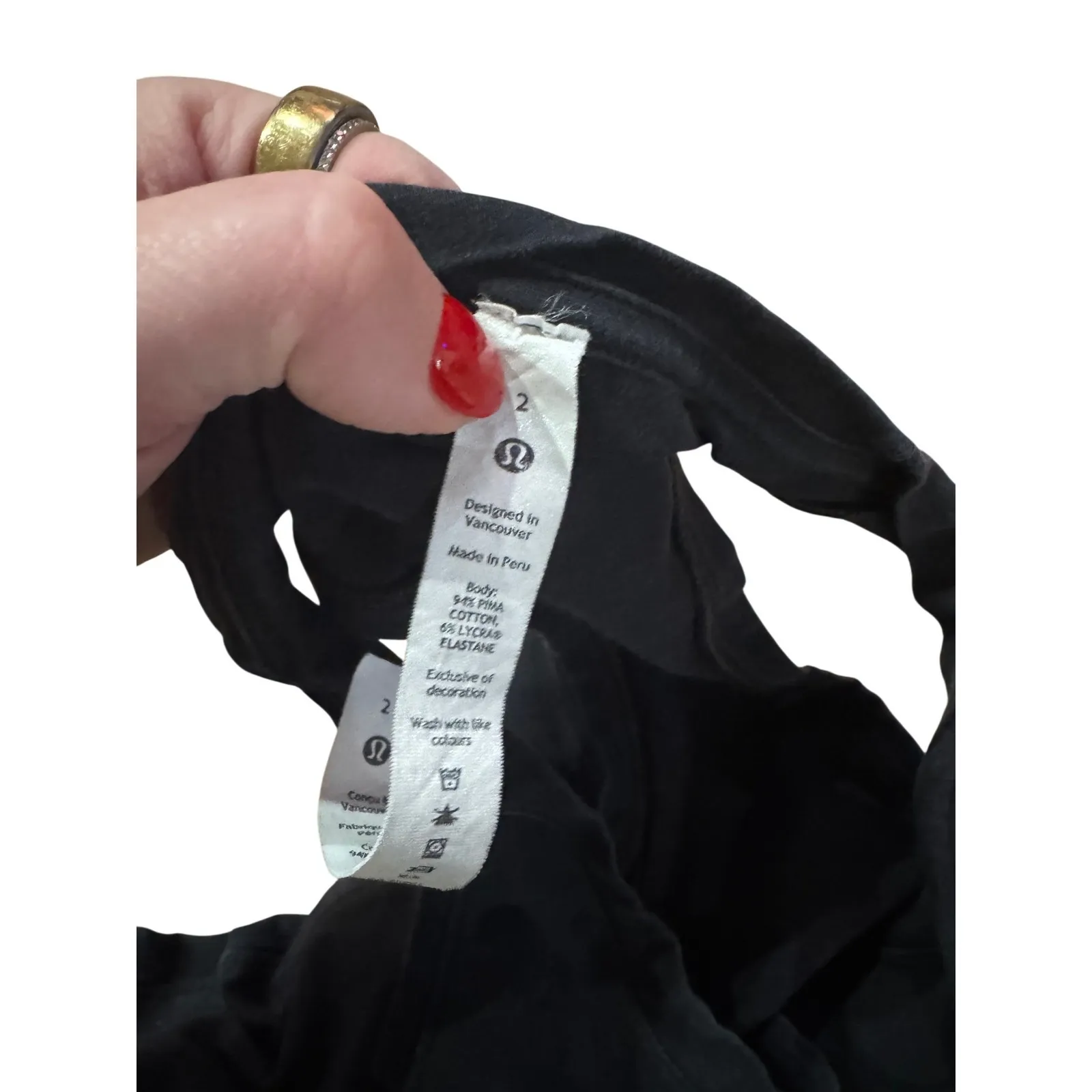 Lululemon Love Tank Top Black Racerback Women Size 2 Athlesiure Yoga Work Out - Image 3