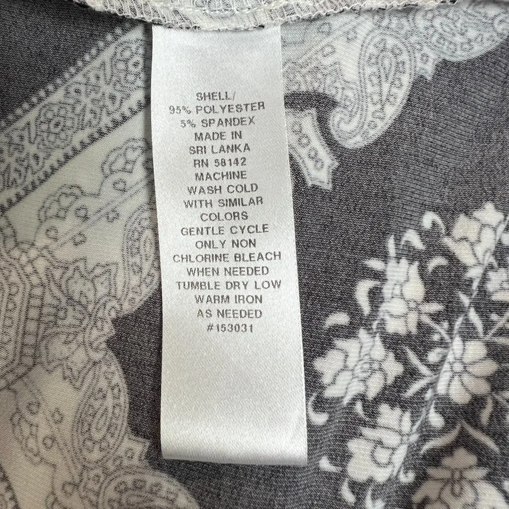 London‎ Style Collection Maxi Dress 12 Black White Halter Neck Paisley Stripe - Image 13