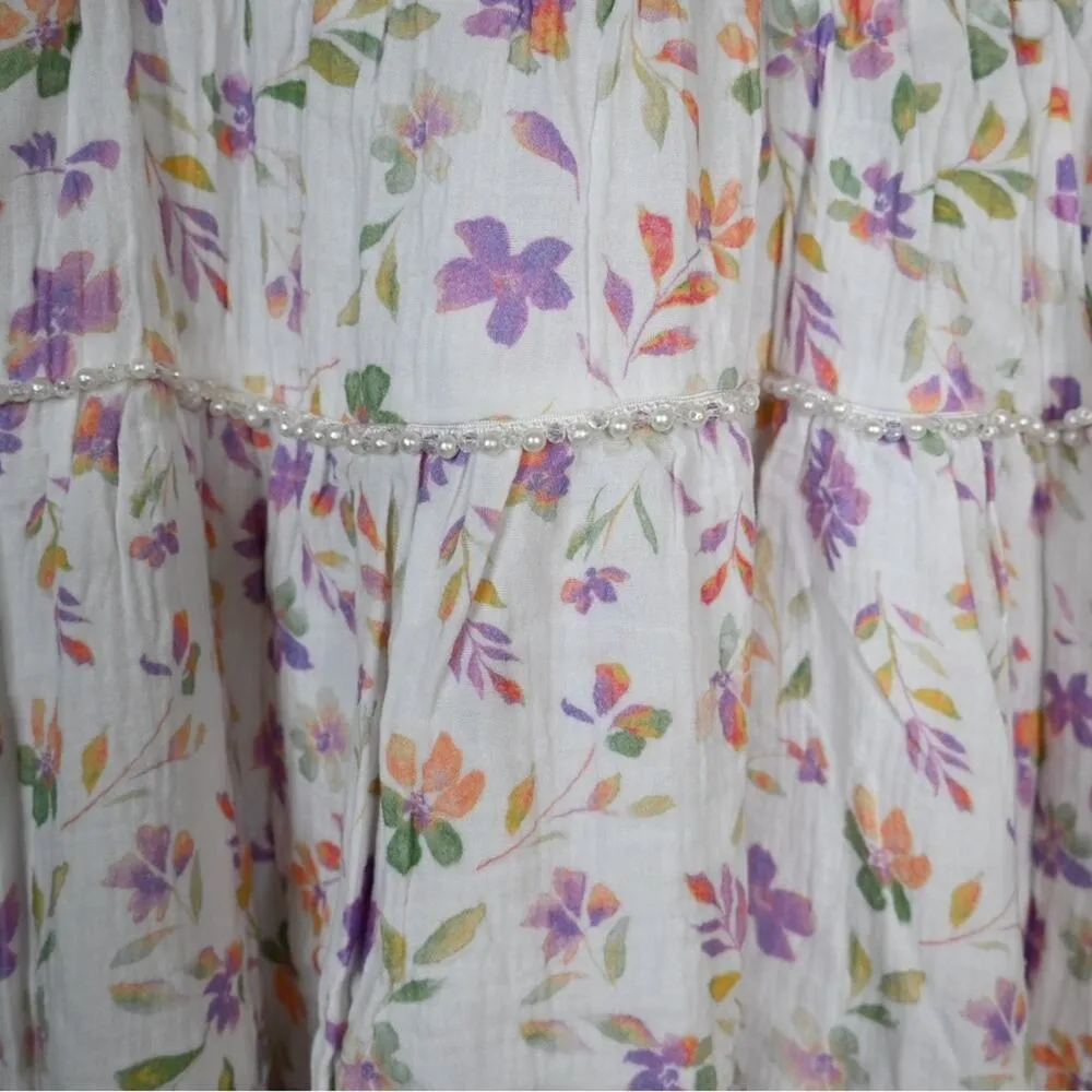 Wildfox Womens L Delphine Floral Tiered Sundress NEW - Image 9
