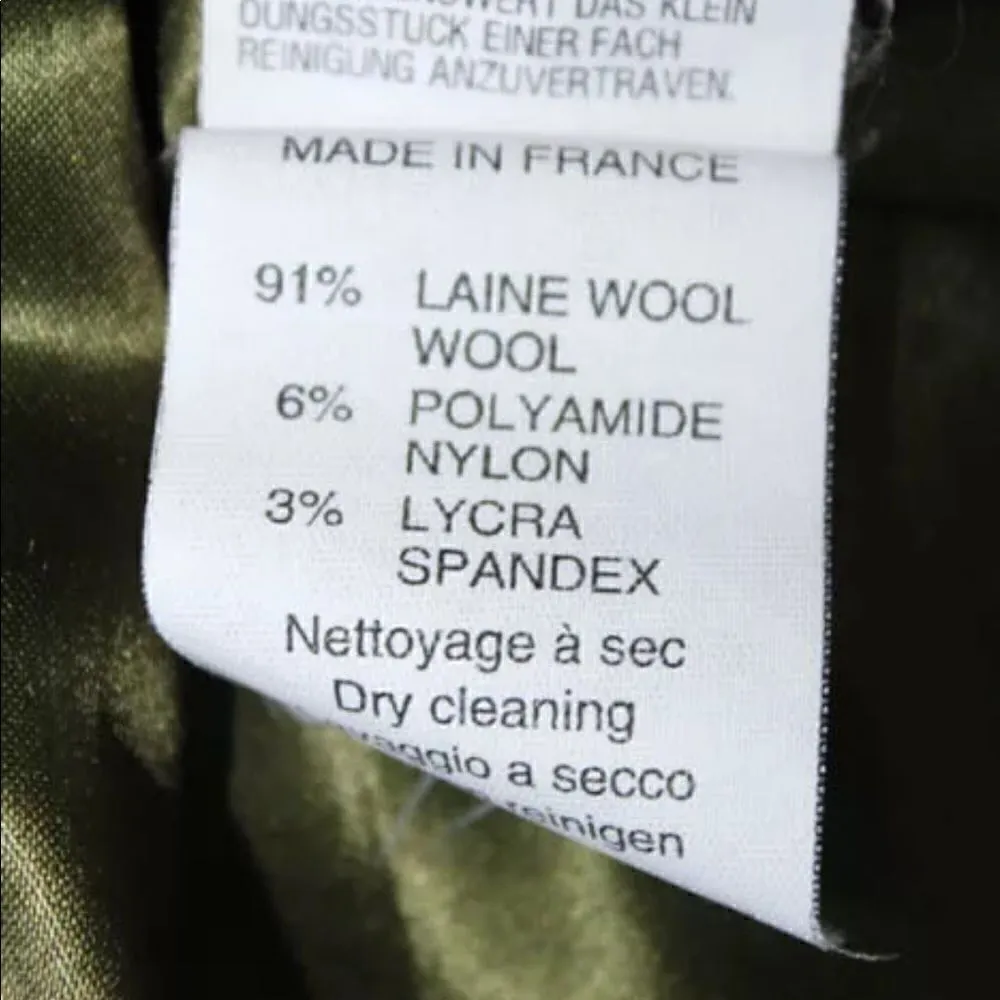Plein Sud Wool blend olive blazer sz 8 excellent condition Green - Image 7