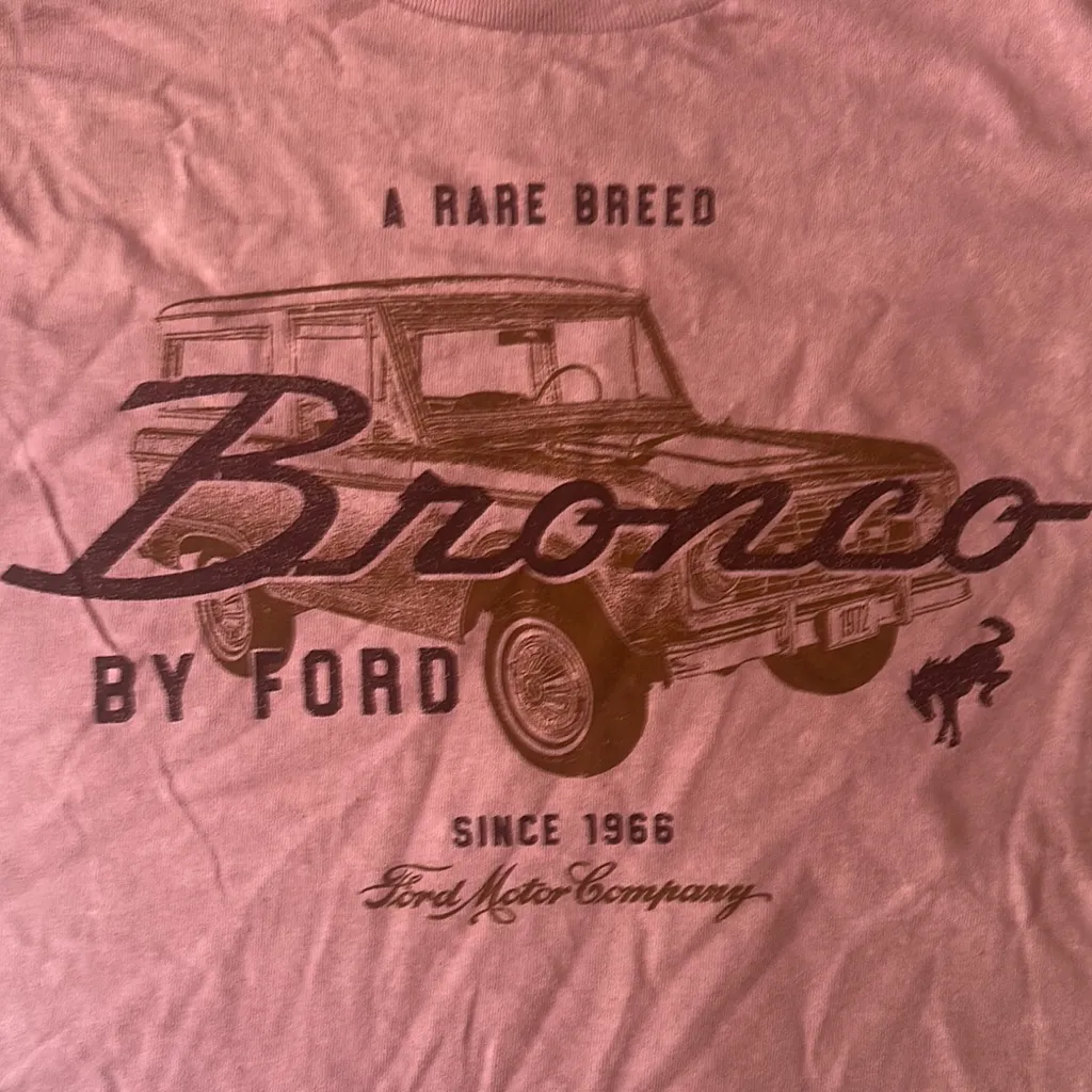 Ford‎ Bronco Vintage Dusty Pink Tee | Small - Image 2
