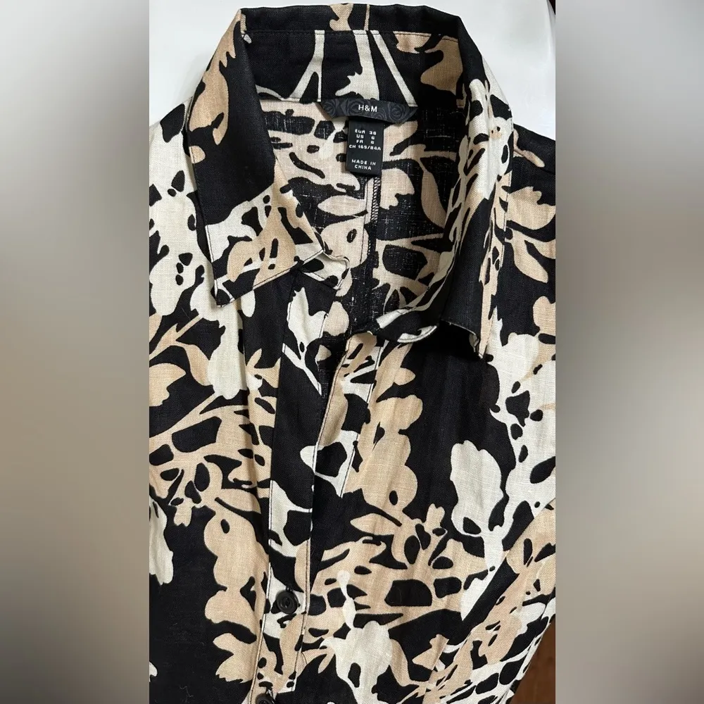 H & M Button up Sleeveless Dress with Belt NWOT - Image 5