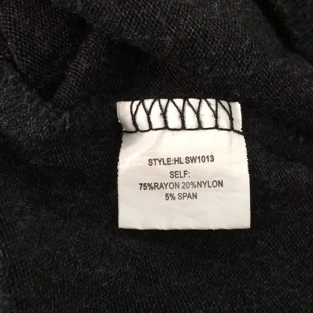 Bin 18 Womens Sweater Dress Very Stretchy Soft Dark Gray Size Small - Image 6