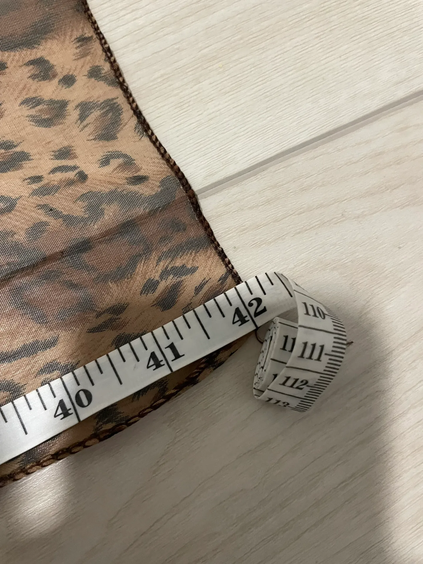 Vintage 90s Cheetah Scarf Brown - Image 3