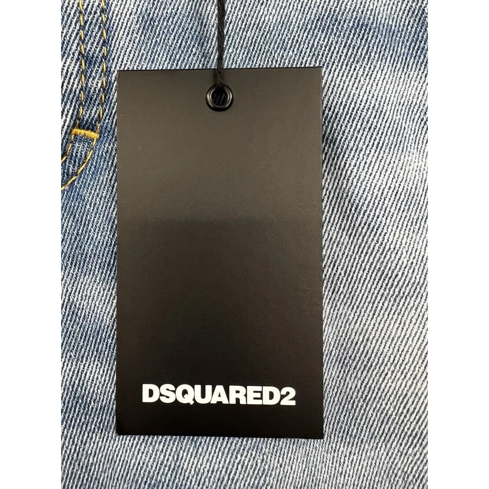 DSQUARED2 Jennifer Cropped Jean Denim Blue Made in Italy Size 38 Us 4 6 - Image 3