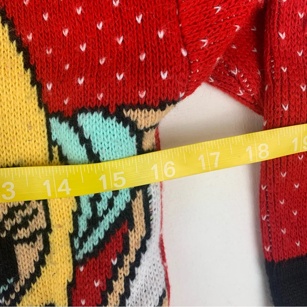 Warner Bros. Space Jam women's medium love bugs bunny Lola basketball sweater 90 Red - Image 9