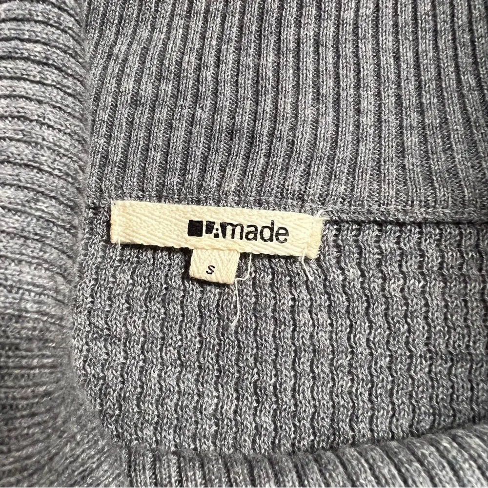 ⭐️ LAmade Revolve Grey Fishermen’s Knit Wool Cashmere Blend Long Sleeve Sweater Gray - Image 5