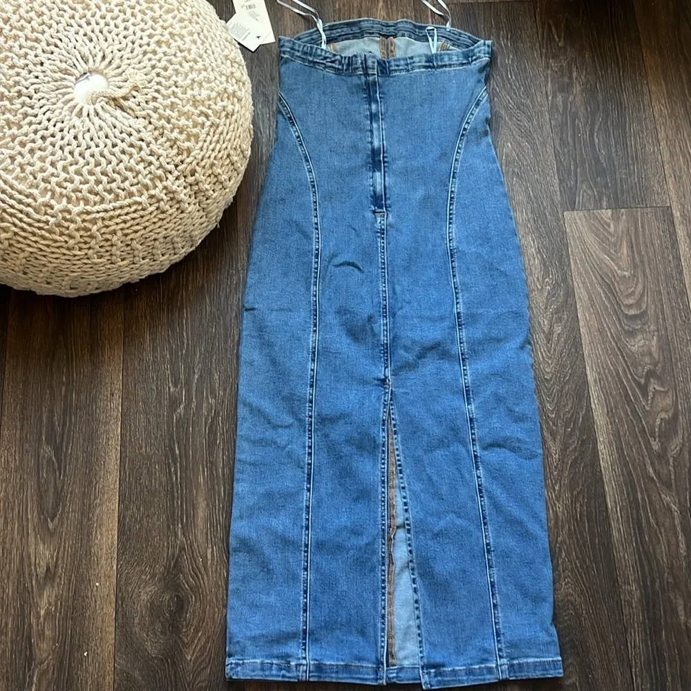 Dynamite  Denim Maxi Dress - Image 4