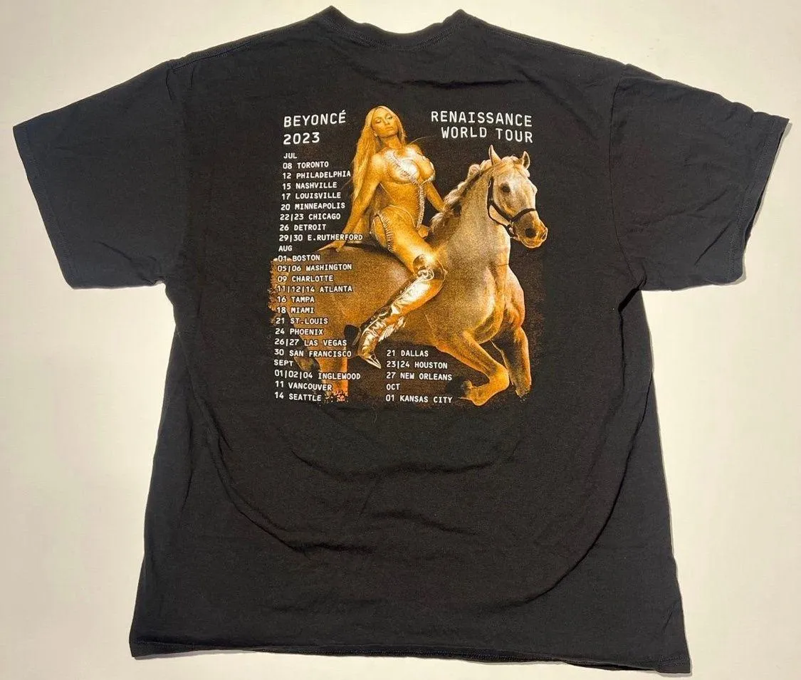 Beyoncé Renaissance Tour Shirt Black Size M - Image 2