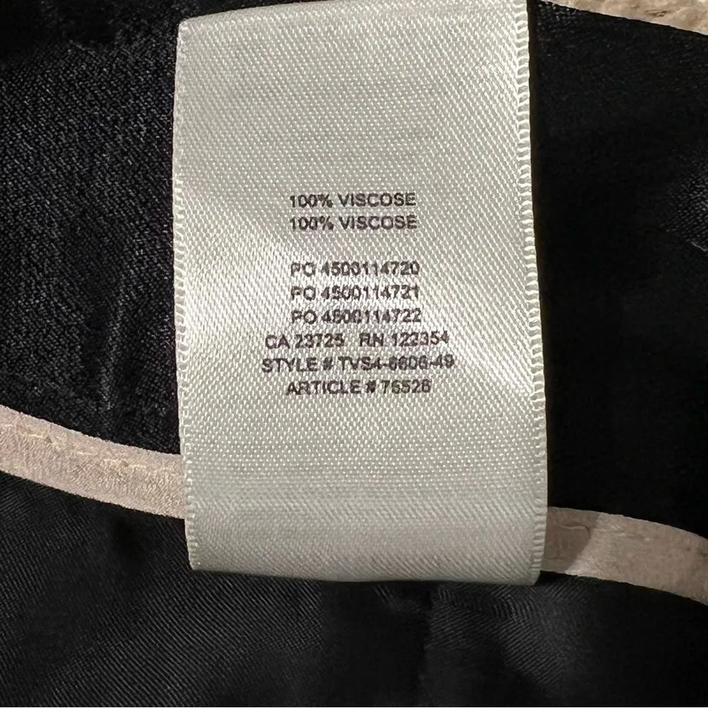 Aritzia Wilfred Black Cropped Satin Trouser Pants Size 6 Minimalist Evening - Image 9