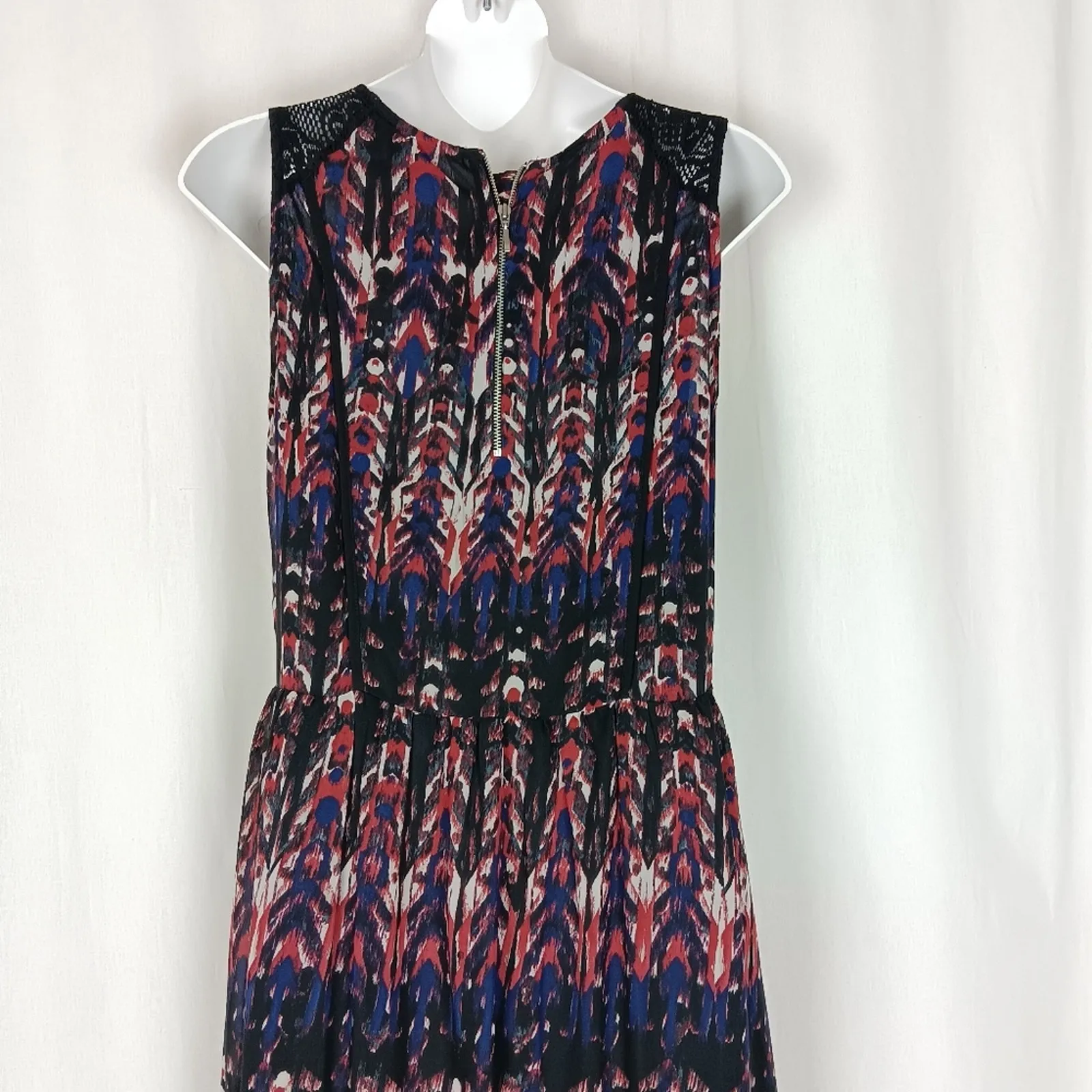 H&M Abstract Printed Maxi Dress Size 6 - Image 5