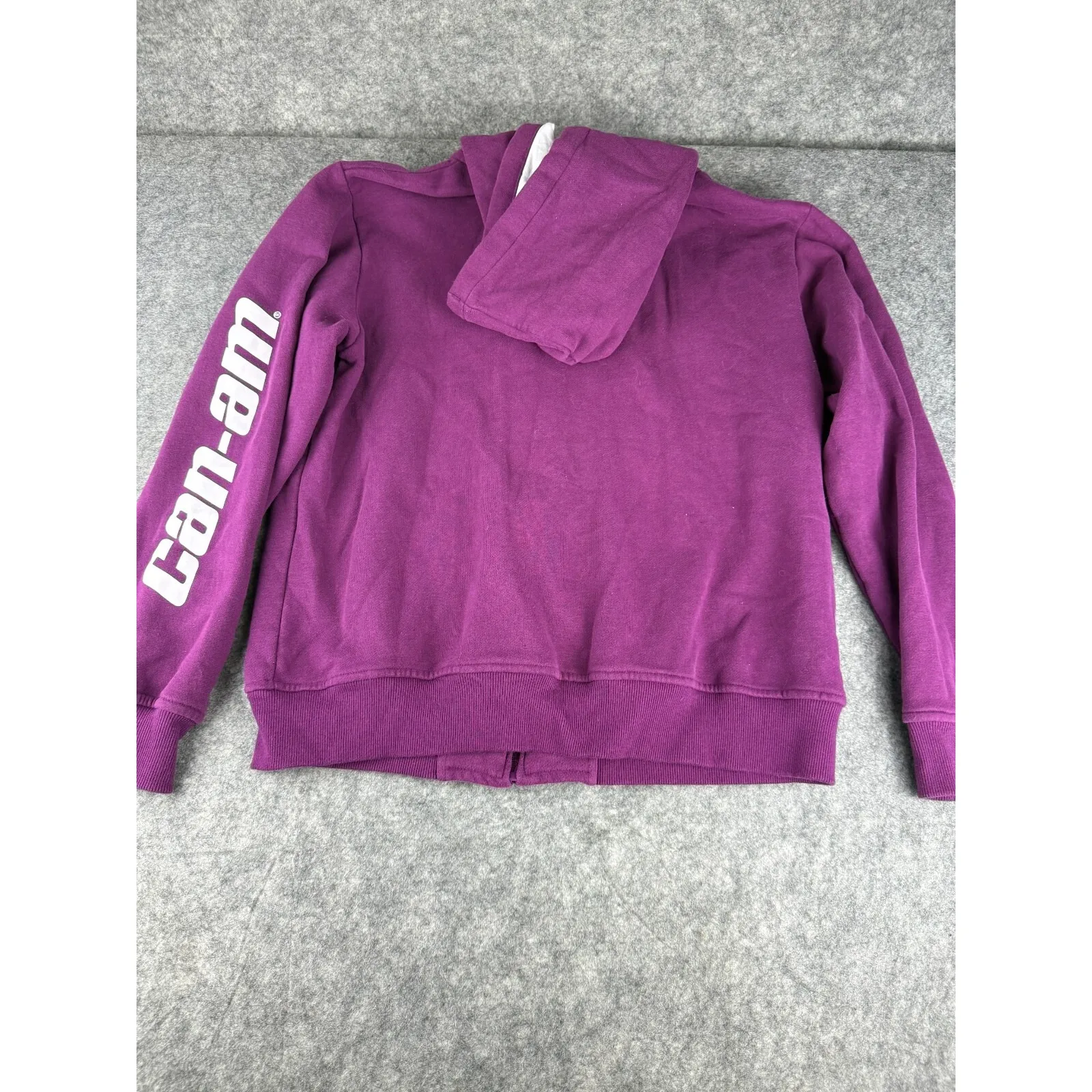 Kappa Ladies Size M Designed For Can Am Sport Zip-Up Sweatshirt Purple Hoodie‎ - Image 2