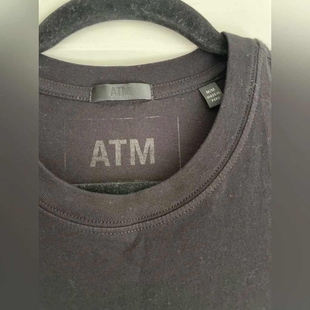 ATM CLASSIC JERSEY SLEEVELESS BOY TEE IN Black Size M - Image 3