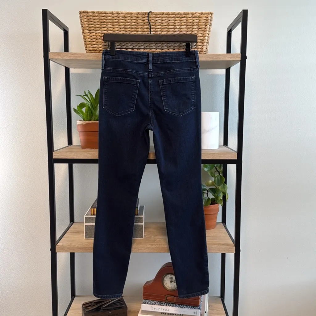 Athleta Sculptex Mid-Rise Dark Wash Skinny Ankle Jeans, 8 - Image 4