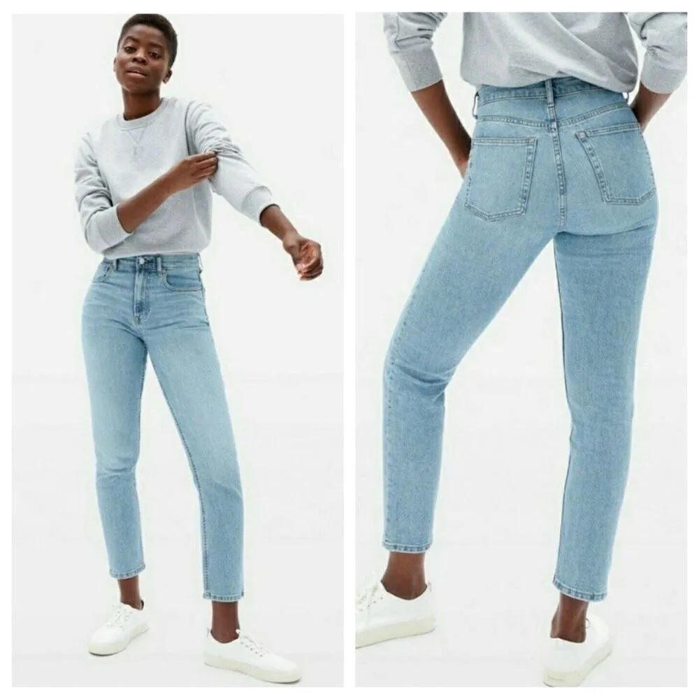 Everlane The Original Cheeky Jean Straight High Waisted Size 27 - Image 2